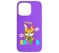 Cute Kitten Happy Easter Cat Bunny Ears and Egg Kids Women Case for iPhone 15 Pro Max
