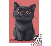 Cute Kitten Jigsaw Puzzle Adult 1000 Pieces Classic Puzzle Wooden Jigsaw Puzzle Wall Art Unique Toys 1000pcs (75x50cm)