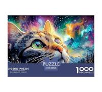 Cute Kitten Jigsaw Puzzles for Adult Challenging Puzzle Games The Impossible Challenge 1000 Pieces Difficult Hard Jigsaw Puzzles for Man And Woman with Letters on Back 38x26cm/1000pcs