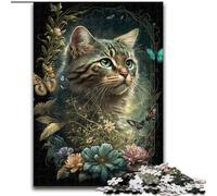 Cute Kitten Jigsaw Puzzles for Adults 1000 Pieces, Suitable for People Aged 14 And Above Home Decoration Gift Ideas (26x38cm)