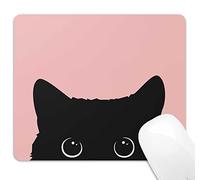 Cute Kitten Mouse Pad, Cat Mouse Pad for Kids Girls, Pink Kawai Mouse Pad, Anti-Slip Rubber Mousepad for Computer & Laptop, 9.5x7.9 inch