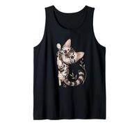 Cute Kitten Peeking With Big Eyes Art Tank Top