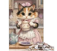 Cute Kitten Puzzle for Teenagers 500 Pieces Puzzle Brain Teaser Puzzles For Adults 500pcs (52x38cm)