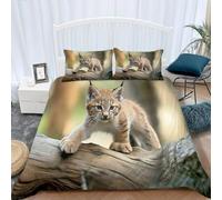 Cute Kitten Super King Size Duvet Cover Sets 3D Printed Microfiber Pet Animals Bedding Set Ultra-Soft Quilt Cover 260 x 220 cm with Zipper Closure and 2 Pillowcases 50x75 cm b_1163