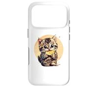 Cute Kitten with Cookie Illustrative Art Case for iPhone 17 Pro