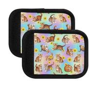 Cute Kittens Cats Vivid Luggage Handle Wrap Soft Handle Covers Luggage Tags for Suitcases, 5.9x4.3in, Cute Kittens Cats Vivid, one sizex2