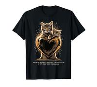 Cute Kittens Heart Illustration Revolution Cat Quote T-Shirt