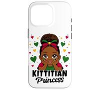 Cute Kittitian Princess Girl Roots St Kitts Flag Heritage Case for iPhone 16 Pro