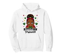 Cute Kittitian Princess Girl Roots St Kitts Flag Heritage Pullover Hoodie