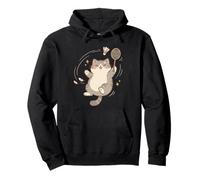 Cute Kitty Badminton Player Shuttlecock Sports Pet Lover Pullover Hoodie