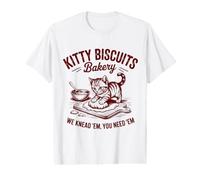 Cute Kitty Biscuits Bakery We Knead Em You Need Em Value Graphic T-Shirt