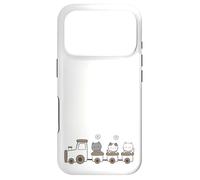 Cute Kitty Cats on Train Case for iPhone 17 Pro