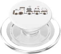 Cute Kitty Cats on Train PopSockets PopGrip for MagSafe