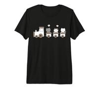 Cute Kitty Cats on Train Premium T-Shirt