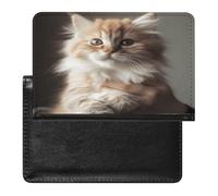 Cute Kitty Passport Holder Vaccine Card Holder Travel Document Organizer Credit Card Organizer for Women/Men