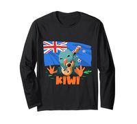Cute Kiwi Bird Acoustic Guitar Music Lover Long Sleeve T-Shirt