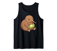 Cute Kiwi Bird Playing Video Games Kawaii Controller Kids Tank Top