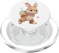 Cute Knitted Easter Rabbit Colorful Egg Hunt Women Kids PopSockets PopGrip for MagSafe