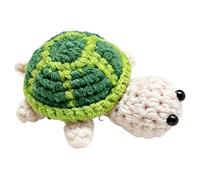 Cute Knitted Mini Turtles Decoration Multi Purpose Creative Crocheted Turtles Lightweight Funny Desktop Turtle Gadget for Home&Room&Bedside Table&Car Decoration (Green)