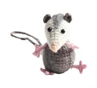 Cute Knitted Possum Ornament Adorable Hanging Decoration for Cars or Festive Occasions