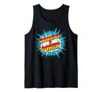 Cute Knowledge is Power Literacy Super Hero Reading Rockstar Tank Top