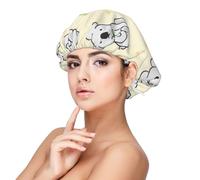 Cute Koala,Adult's Satin Sleeping Cap - Women's Elastic Sleep Bonnet, Adjustable Overnight Hair Cover
