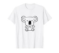 Cute Koala Artsy Silhouette Drawing Australian Koala T-Shirt