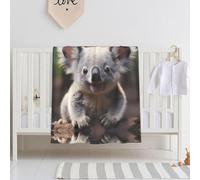Cute Koala Baby Blanket Super Soft Baby Swaddle Blanket 30 x 40 Inch for Crib / Crib Soft and Breathable for Baby