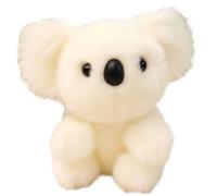 Cute Koala Bear Emotional Healing on Demand, Ultra-Soft Koaly Plush, Stuffed Animal Mimics Real Movements for Gifts for Kids & Adults White A 21cm