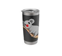 Cute Koala Bear On The Tree Branch Red Nose Koalas Stainless Steel Insulated Tumbler