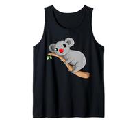 Cute Koala Bear On The Tree Branch Red Nose Koalas Tank Top