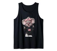 Cute Koala Bear Pink Glasses Peace Sign Kawaii Animal Mom Tank Top