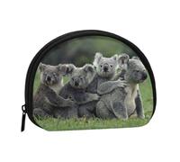 Cute Koala Bear Printed Portable Full-Width Printed Coin Purse is Convenient for Daily Use