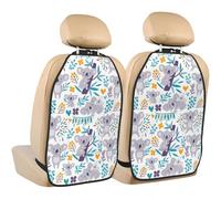 Cute Koala Bears And Floral,2 Pack Car Seat Kick Mats Back Seat Protector Durable Back Seat Organiser