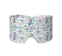 Cute Koala Bears and Floral, Full Eye Covers Light Blocking Eye Mask Sleep Eye and Ear Muffs