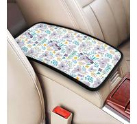 Cute Koala Bears And Floral, Vehicle Center Console Armrest Cover Pad Soft Comfort Car Handrail Box Cushion Universal