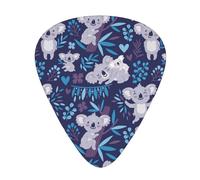 Cute Koala Bears Animals Australia,12 Pcs Guitar Pick,3 Different Thickness Plectrums for Acoustic Guitar Bass Ukulele (0.46mm 0.96mm 0.71mm)