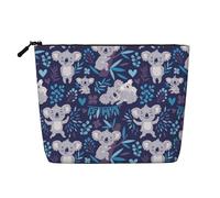 Cute Koala Bears Animals Australia, Cosmetic Bag Imitation Linen Makeup Bag Portable Travel Toiletry Bag