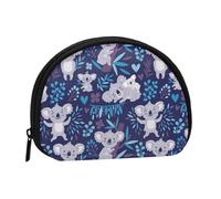 Cute Koala Bears Animals Australia, Women's Storage Bag Shell Makeup Bag Small Coin Purse Shell Change Pouch