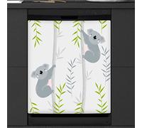 Cute Koala Dishwasher Magnetic Cover Kitchen Decor Koala Front Dishwasher Refrigerator Magnetic Cover Sticker Appliance Decorative Cover 23 x 26 Inches
