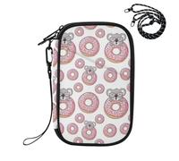 Cute Koala Donut White Passport Holder for Travel Passport Holders Bag
