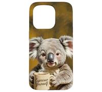 Cute Koala Espresso Yourself Coffee Lover Art Case for iPhone 15 Pro