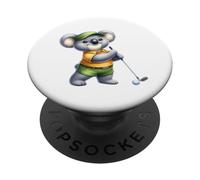 Cute Koala Golfing Animal - Funny Golfer Koala Design PopSockets Adhesive PopGrip