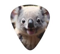 Cute Koala guitar pick set, 3 different thicknesses, 12 pieces for a variety of instruments