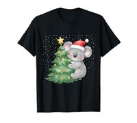 Cute Koala Hugging Christmas Tree T-Shirt