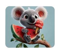 Cute Koala In Tree Ice Cream Watermelon (1) Design Mouse Pad Rubber Base Mouse Mat Non-Slip Mousepad For Home Laptop Pc 25X30Cm