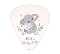 Cute Koala Mom And Baby Guitar Plectrums Classical Triangle Bass Acoustic And Electric Guitar Plectrums For Guitarists 12 Pieces