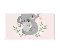 Cute Koala Mom and Baby,Mouse Pad Large Desk Pad Computer Keyboard Mouse Mat with Non Slip Rubber Base 40 x 70 cm