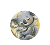 Cute Koala Mom And Baby Printing 10 Pieces Air Freshener Car Hanging Cards Air Freshener Sheets With Rope For Cars Home
