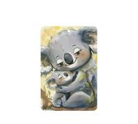 Cute Koala Mom And Baby Printing 10 Pieces Air Freshener Car Hanging Cards Air Freshener Sheets With Rope For Cars Home
